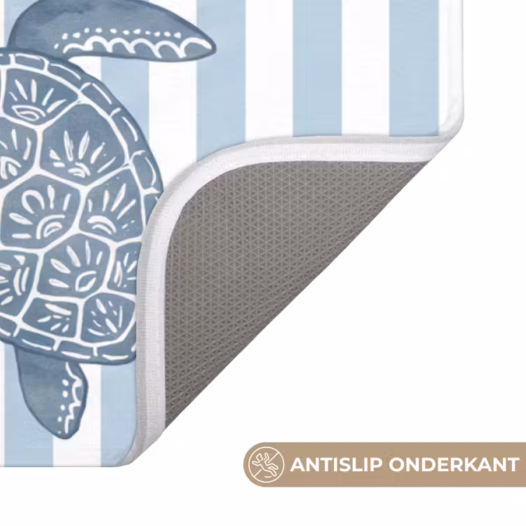 Wc Mat - Schelp - Oceaan - Kust - Blauw - Illustratie — 3