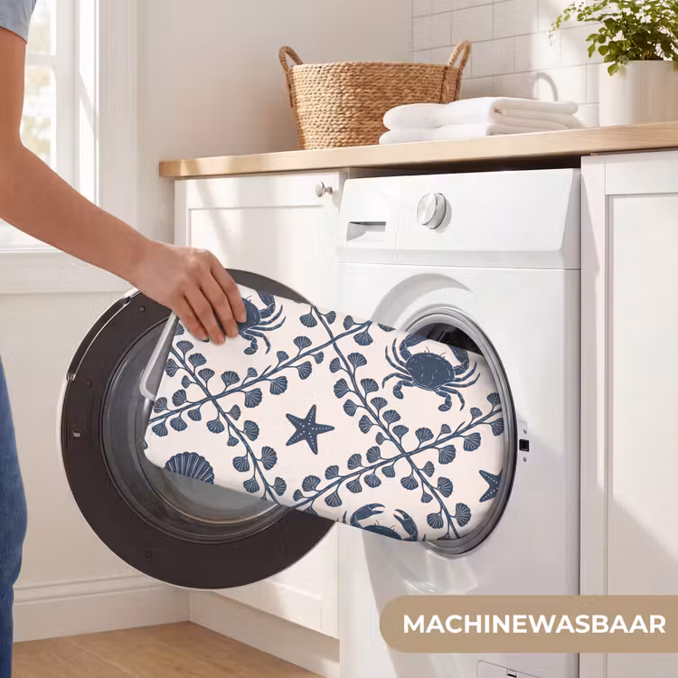 Wc Mat - Zee - Krab - Zeester - Patroon - Blauw — 5