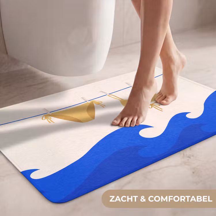 Wc Mat - Zwemkleding - Zee - Zomer - Illustratie - Geel — 7