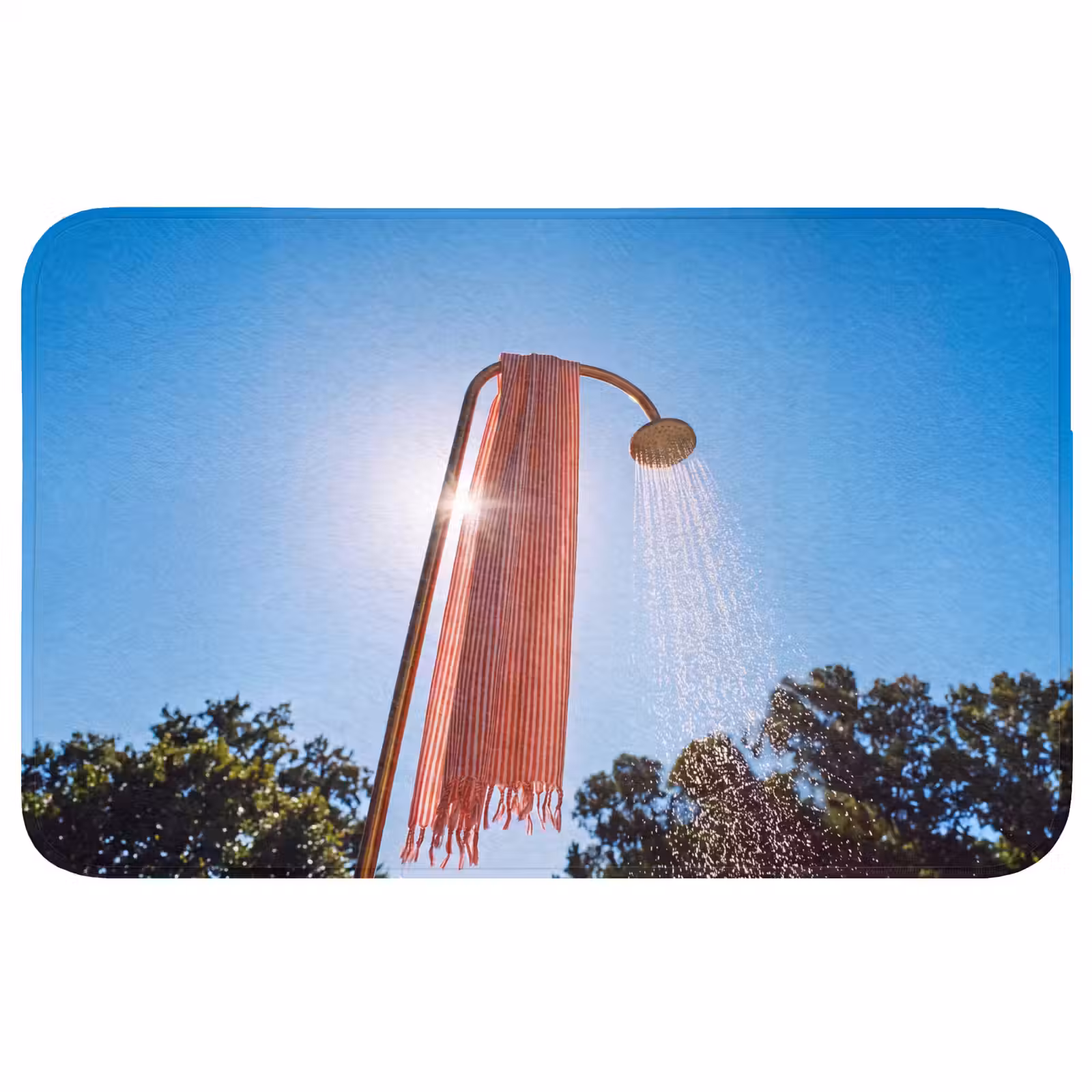 Wc Mat - Douche - Water - Zomer - Blauw — 1