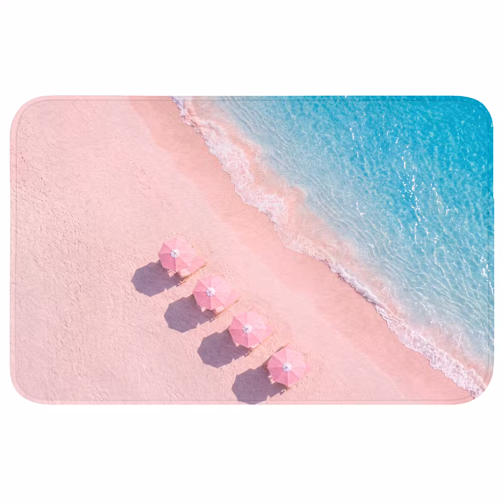Wc Mat - Strand - Roze zand - Zee - Zomer - Natuur — 1