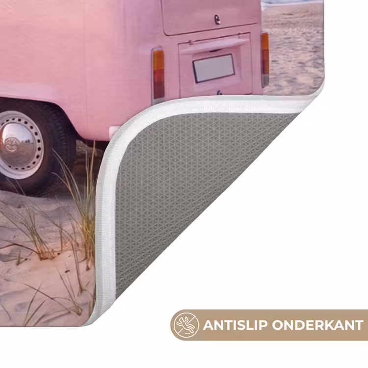 Wc Mat - Busje - Strand - Surfplank - Zomer - Roze — 3