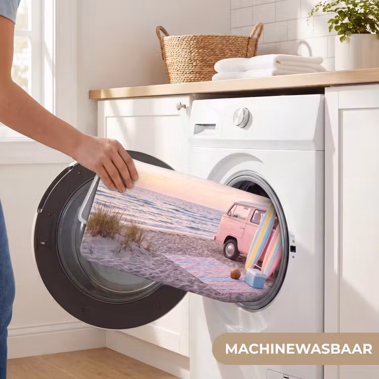 Wc Mat - Busje - Strand - Surfplank - Zomer - Roze — 5