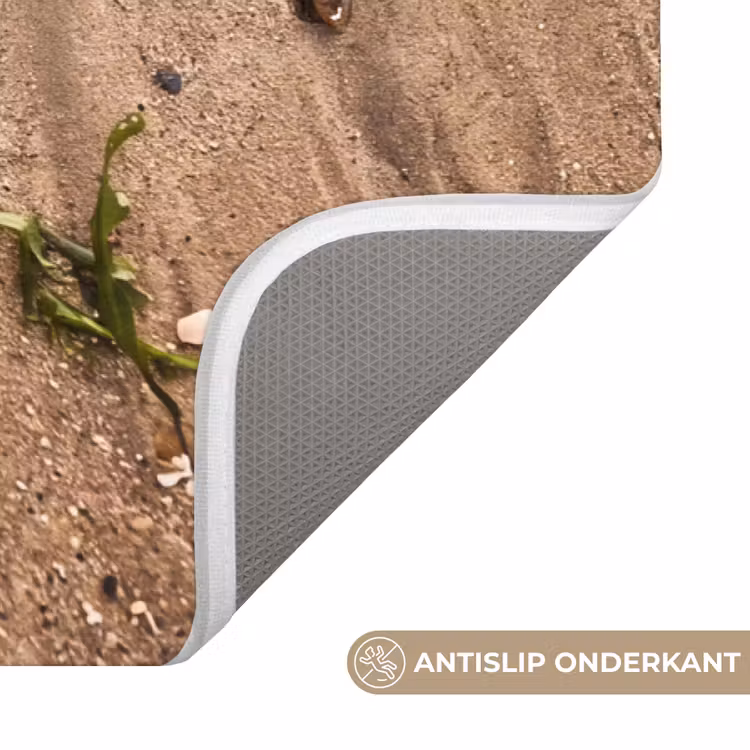 Wc Mat - Dieren - Hart - Strand - Zand - Roze — 3