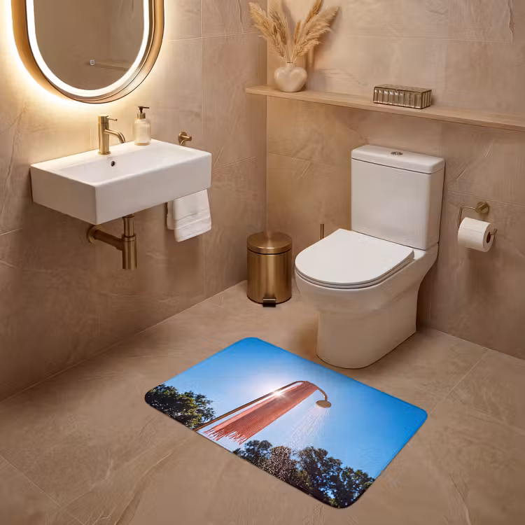 Wc Mat - Douche - Water - Zomer - Blauw — 4