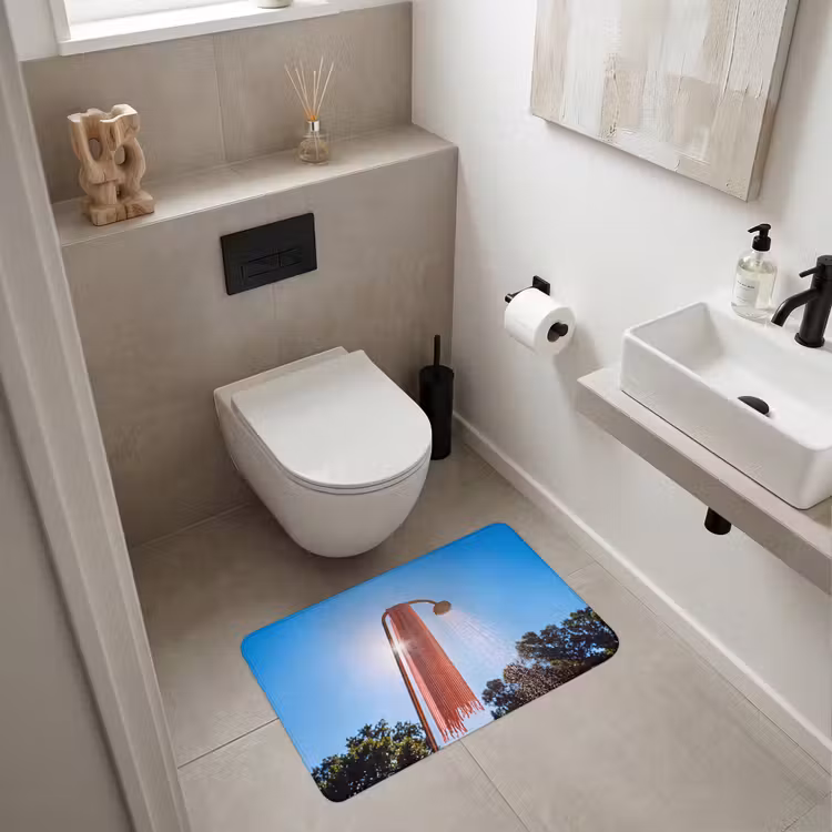 Wc Mat - Douche - Water - Zomer - Blauw — 6