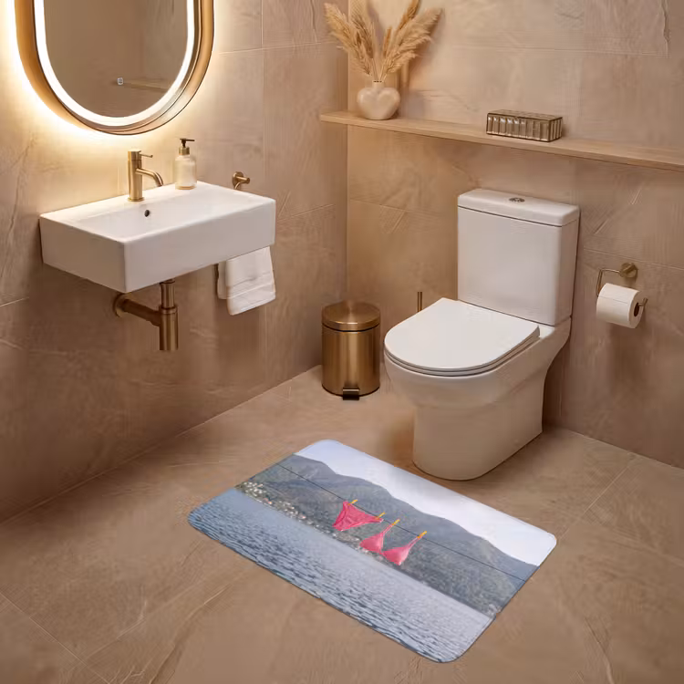 Wc Mat - Kleding - Badkleding - Waslijn - Zomer - Roze — 4