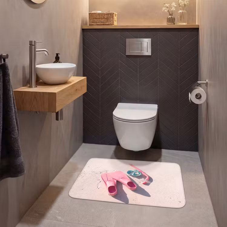 Wc Mat - Snorkelset - Strand - Zomer - Roze — 2