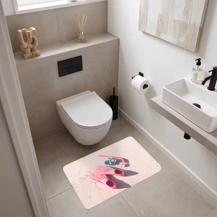 Wc Mat - Snorkelset - Strand - Zomer - Roze — 6