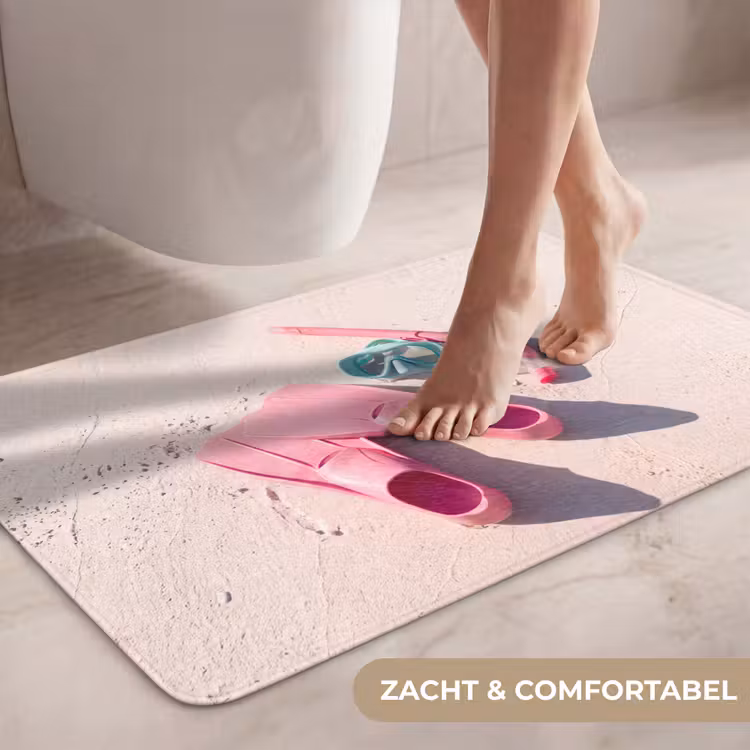 Wc Mat - Snorkelset - Strand - Zomer - Roze — 7