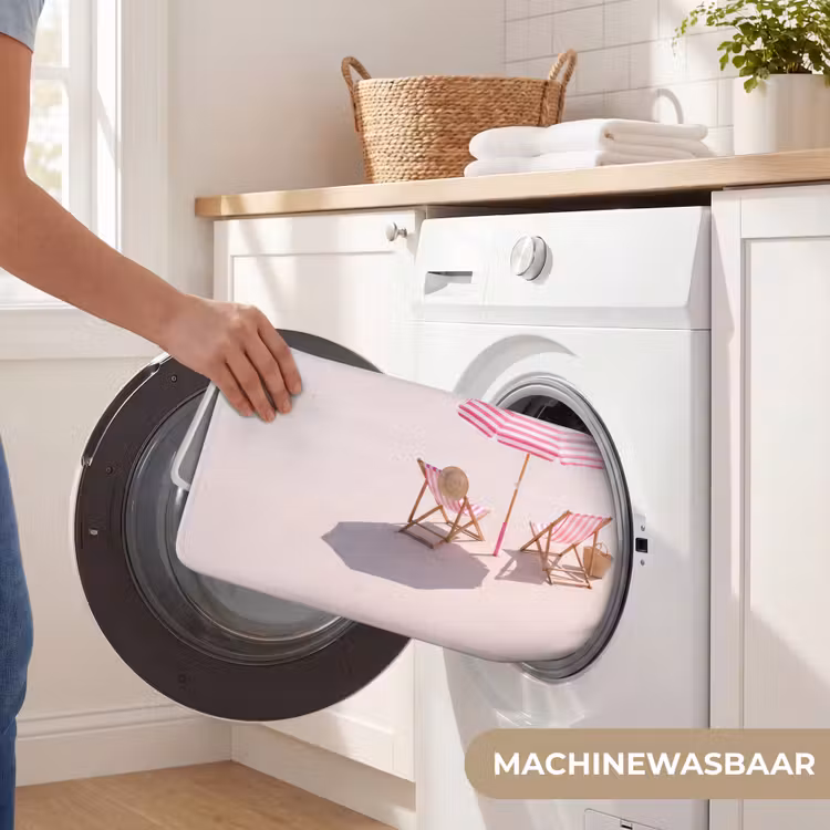 Wc Mat - Strand - Parasol - Ligstoel - Zomer - Roze — 5