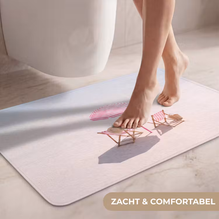 Wc Mat - Strand - Parasol - Ligstoel - Zomer - Roze — 7