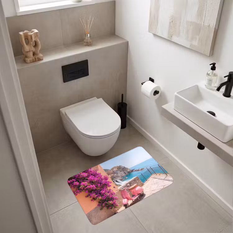 Wc Mat - Voertuig - Roze - Kust - Zomer - Reizen — 6