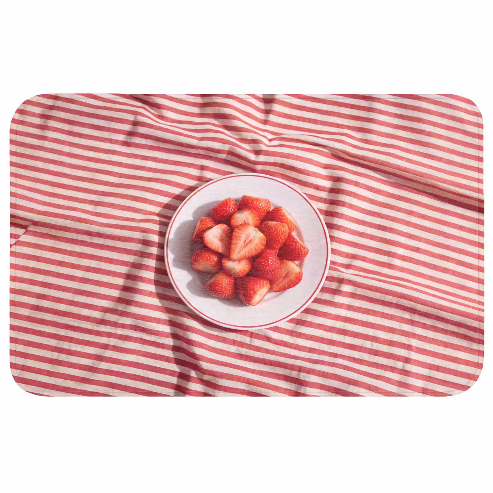 Wc Mat - Eten - Aardbeien - Fruit - Zomer - Rood — 1
