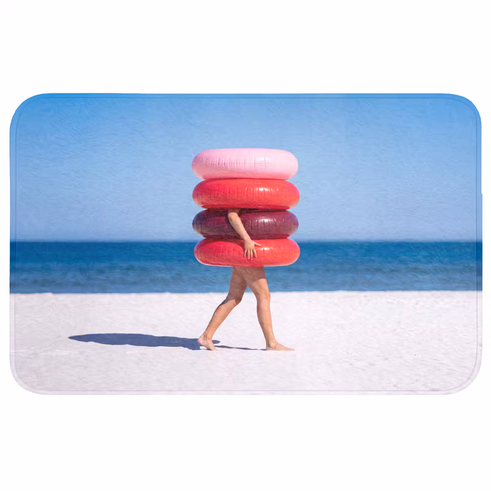 Wc Mat - Mensen - Strand - Zomer - Recreatie - Kleurrijk — 1