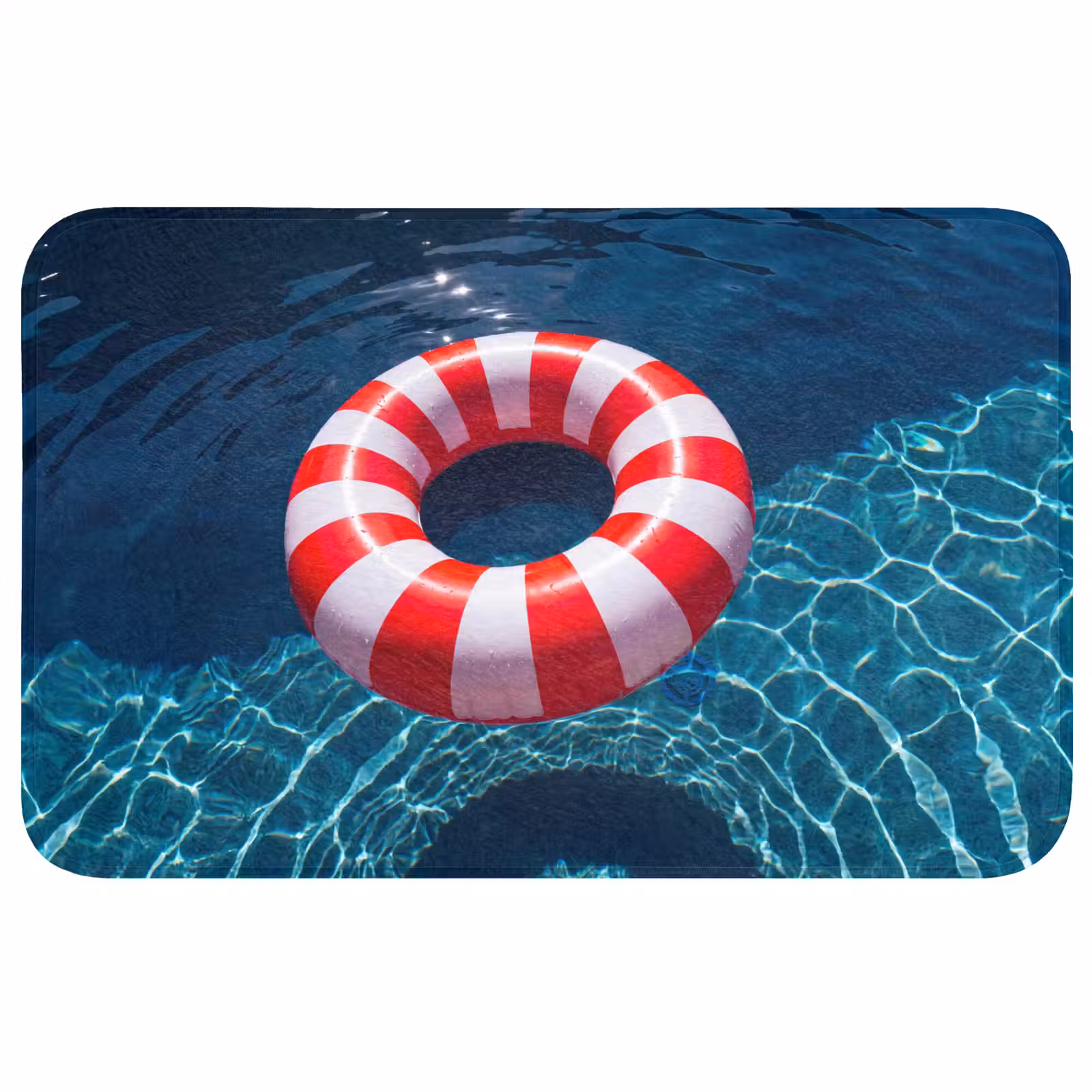 Wc Mat - Recreatie - Water - Zomer - Rood - Wit — 1