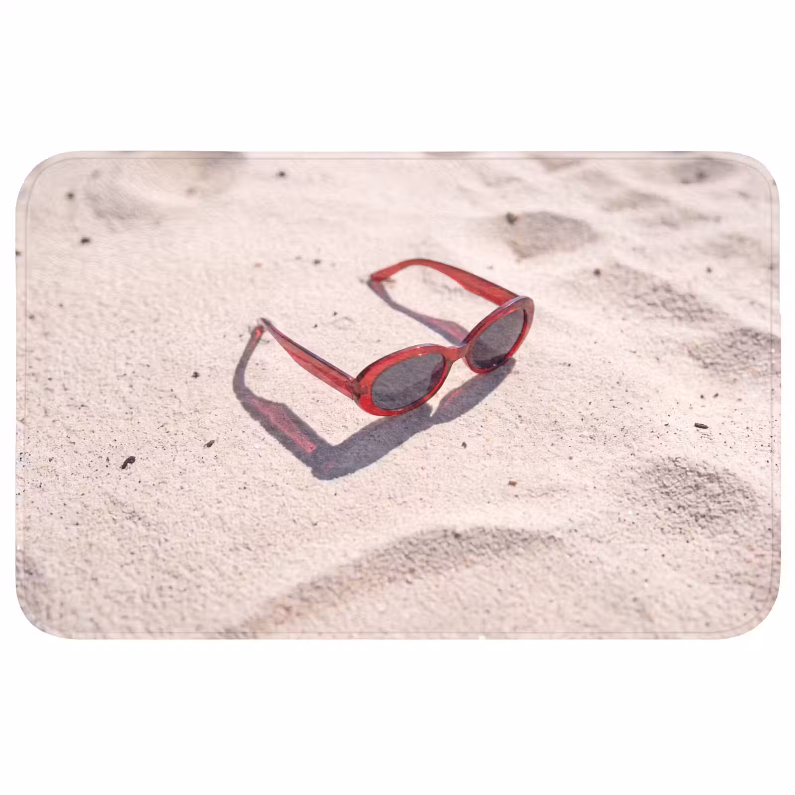 Wc Mat - Zonnebril - Strand - Vakantie - Rood — 1
