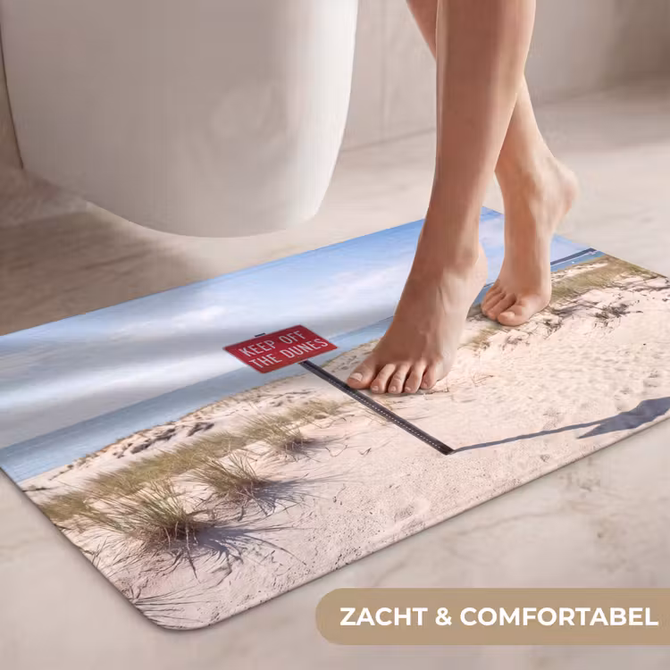 Wc Mat - Duin - Bord - Kust - Landschap - Rood — 7