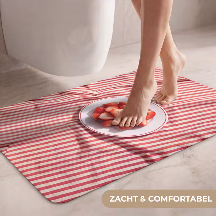 Wc Mat - Eten - Aardbeien - Fruit - Zomer - Rood — 7