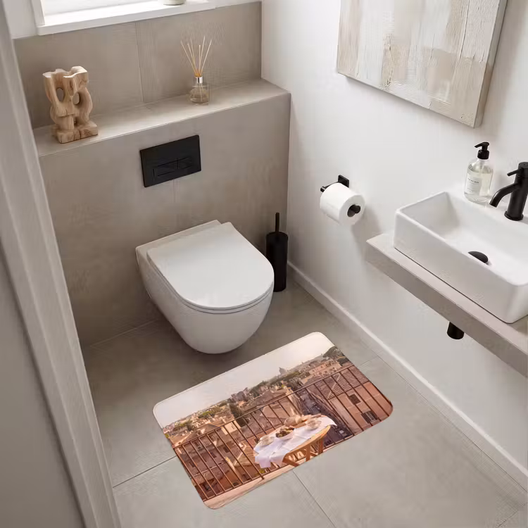 Wc Mat - Eten - Ontbijt - Balkon - Stad - Zonsopgang — 6