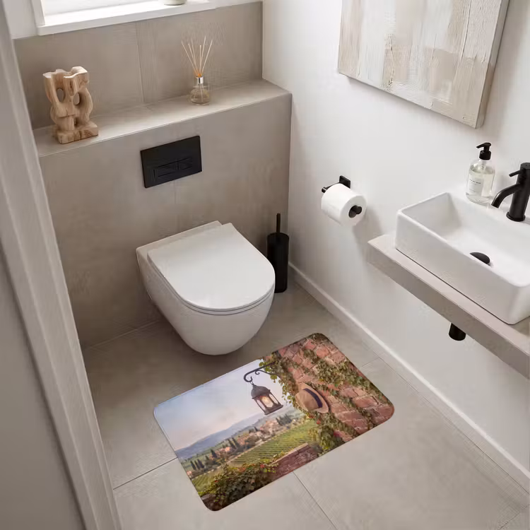 Wc Mat - Lantaarn - Wijngaard - Landschap - Italiaans — 6