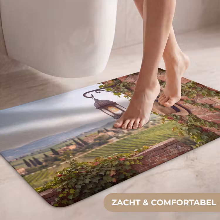 Wc Mat - Lantaarn - Wijngaard - Landschap - Italiaans — 7