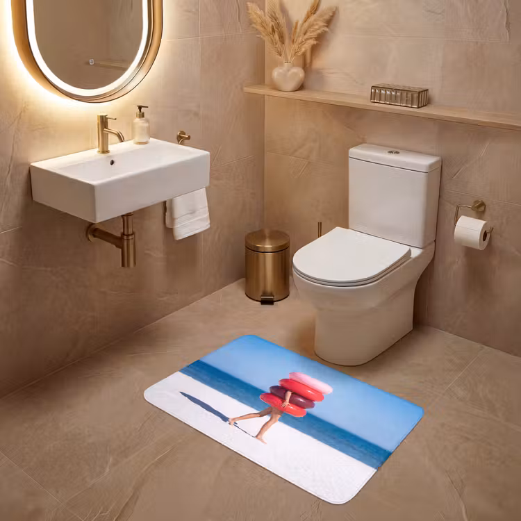 Wc Mat - Mensen - Strand - Zomer - Recreatie - Kleurrijk — 4