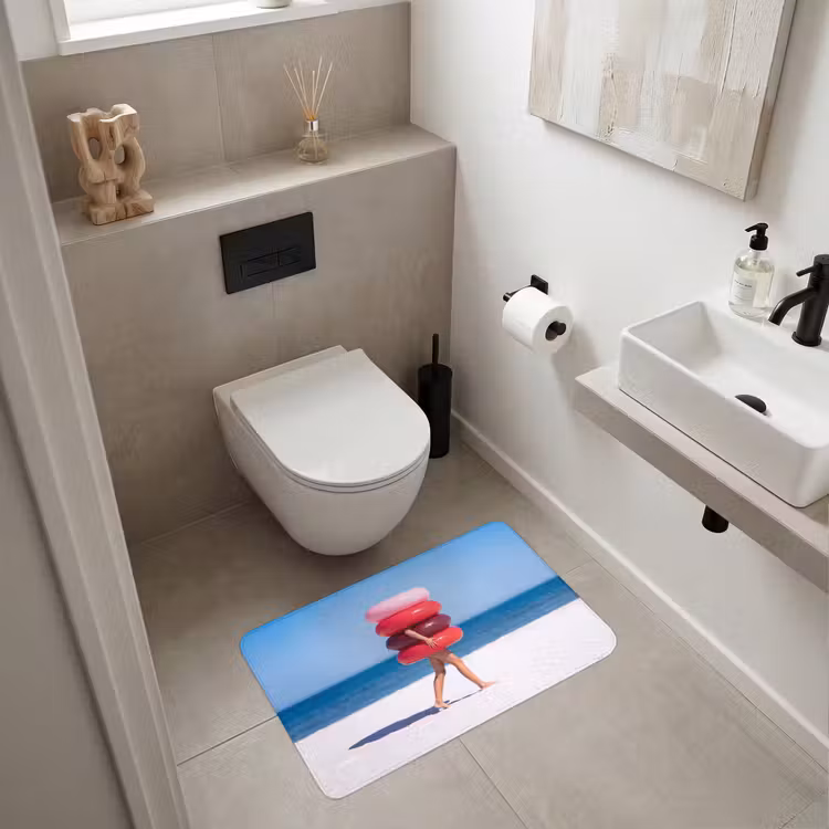 Wc Mat - Mensen - Strand - Zomer - Recreatie - Kleurrijk — 6