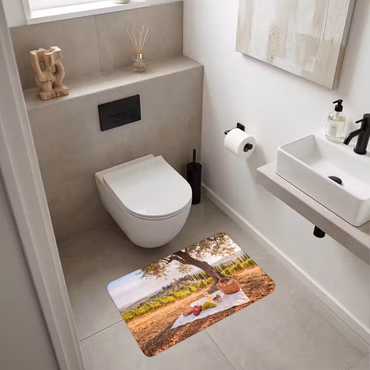 Wc Mat - Picknick - Wijngaard - Landschap - Zomer - Eten — 6