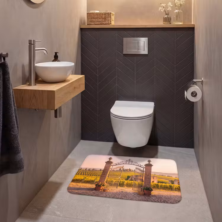 Wc Mat - Poort - Landschap - Platteland - Zonlicht - Warm — 2