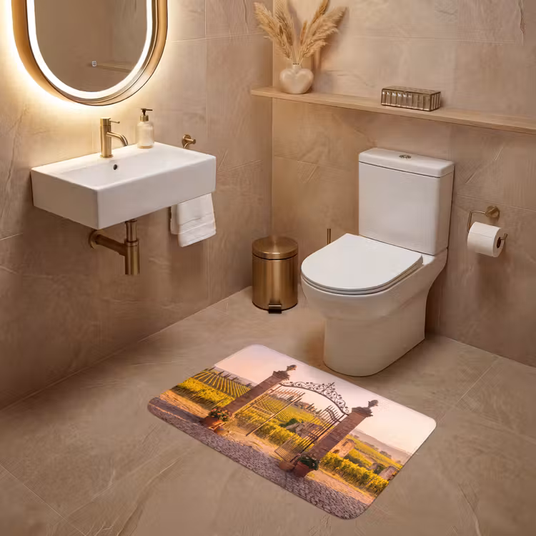 Wc Mat - Poort - Landschap - Platteland - Zonlicht - Warm — 4
