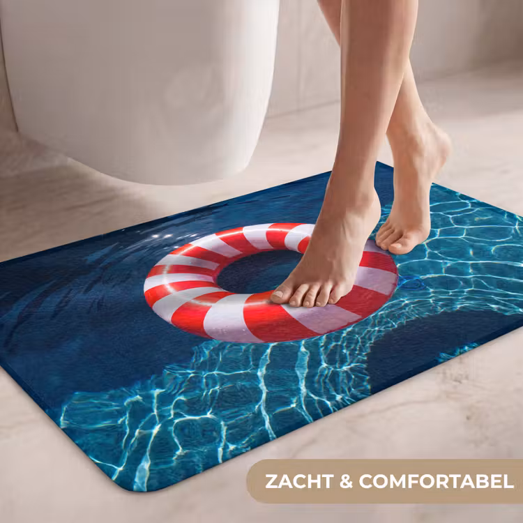Wc Mat - Recreatie - Water - Zomer - Rood - Wit — 7