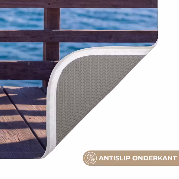 Wc Mat - Vogel - Verrekijker - Kust - Zee - Blauw — 3