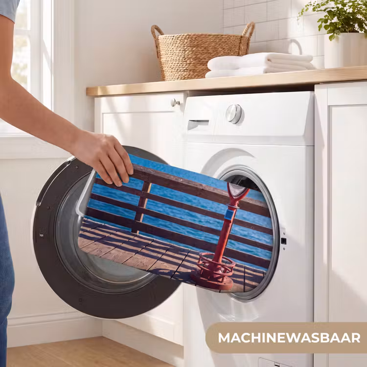 Wc Mat - Vogel - Verrekijker - Kust - Zee - Blauw — 5