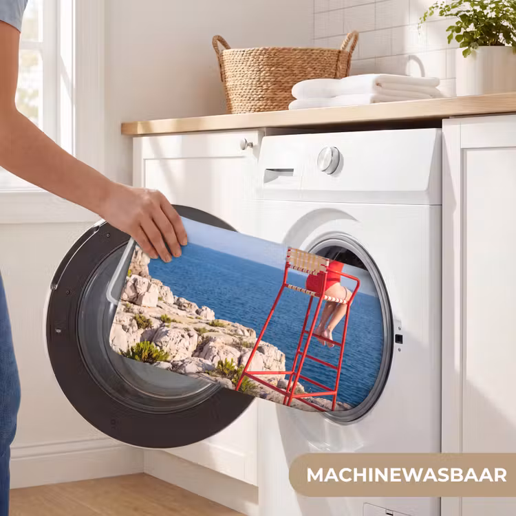 Wc Mat - Vrouw - Zee - Kust - Verrekijker - Rood — 5