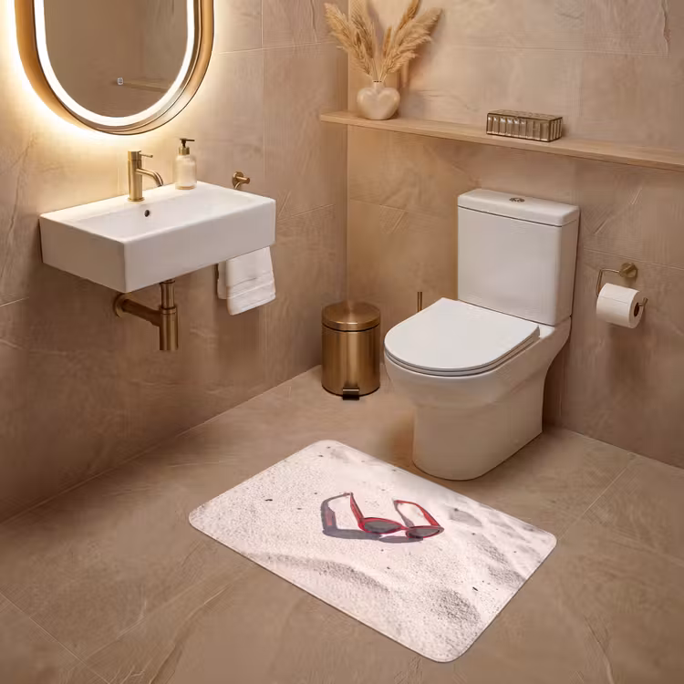 Wc Mat - Zonnebril - Strand - Vakantie - Rood — 4