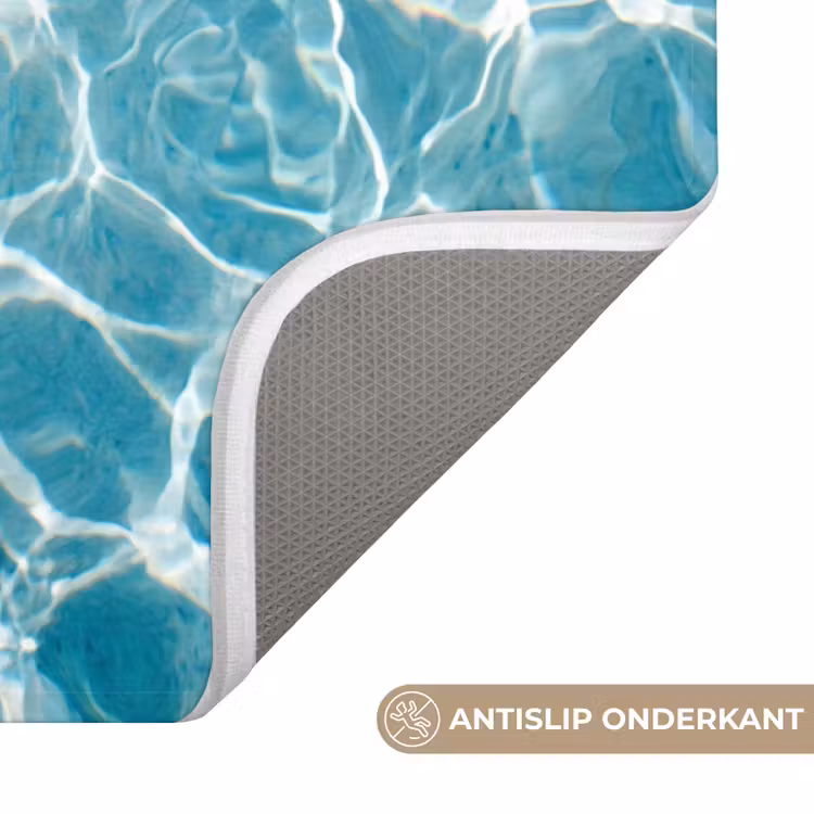 Wc Mat - Zwemkleding - Gestreept - Water - Zomer - Rood-wit — 3