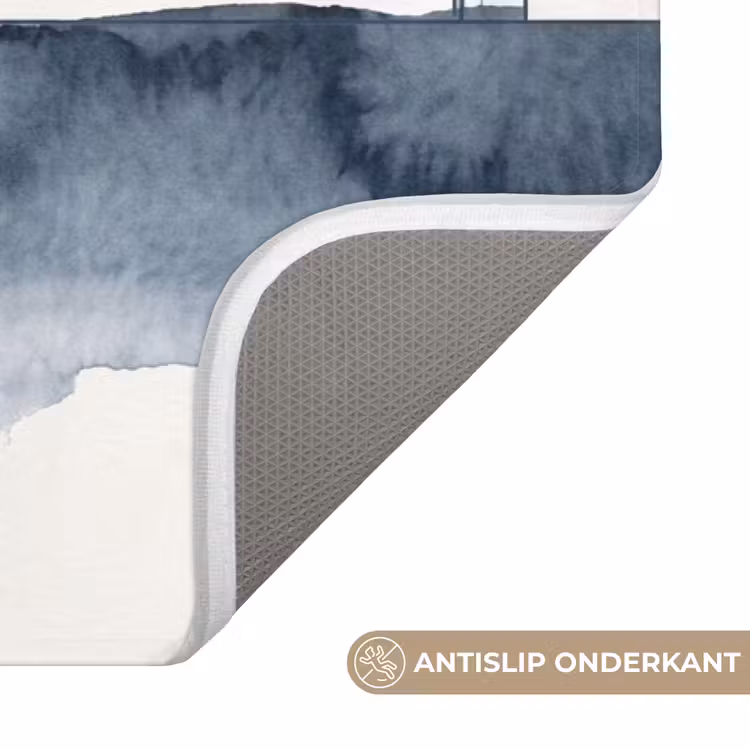 Wc Mat - Stad - Skyline - Architectuur - Minimalistisch - Blauw — 3