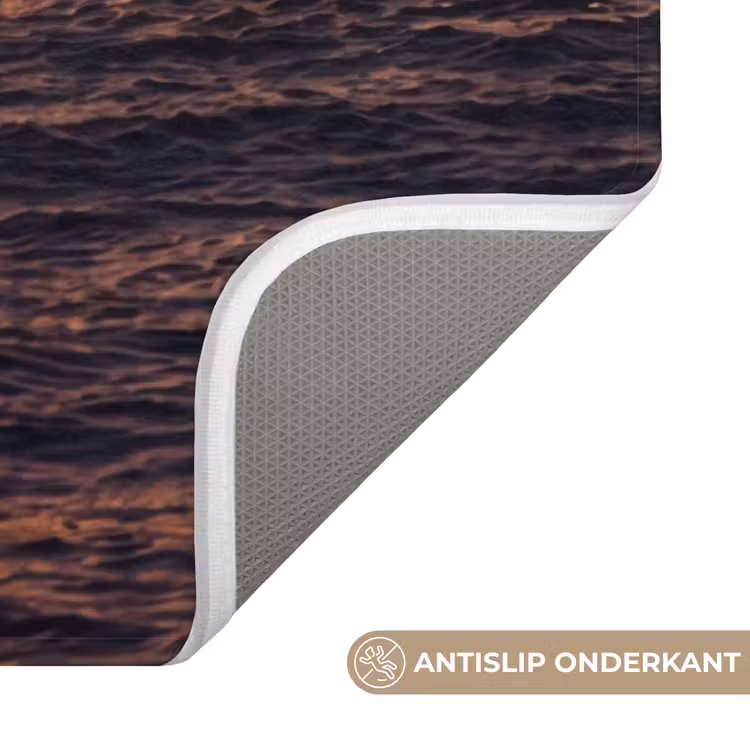 Wc Mat - Surfer - Golf - Oceaan - Sport - Oranje — 3