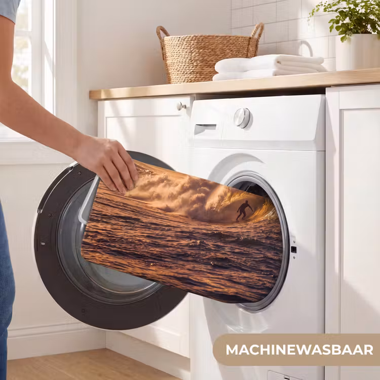 Wc Mat - Surfer - Golf - Oceaan - Sport - Oranje — 5