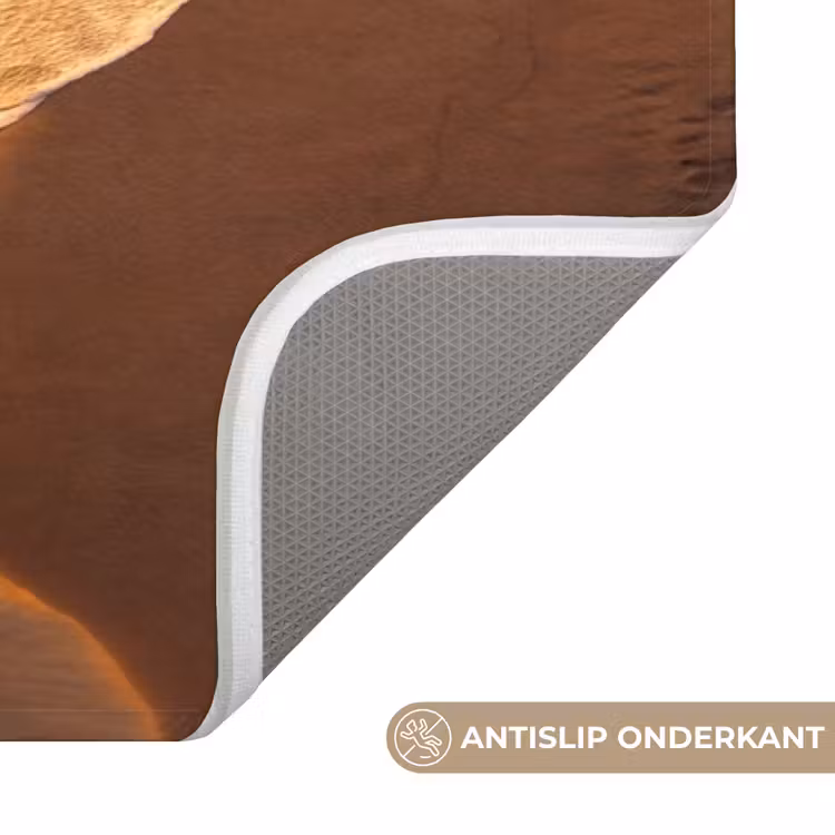 Wc Mat - Surfer - Strand - Zonsondergang - Oceaan - Goud — 3