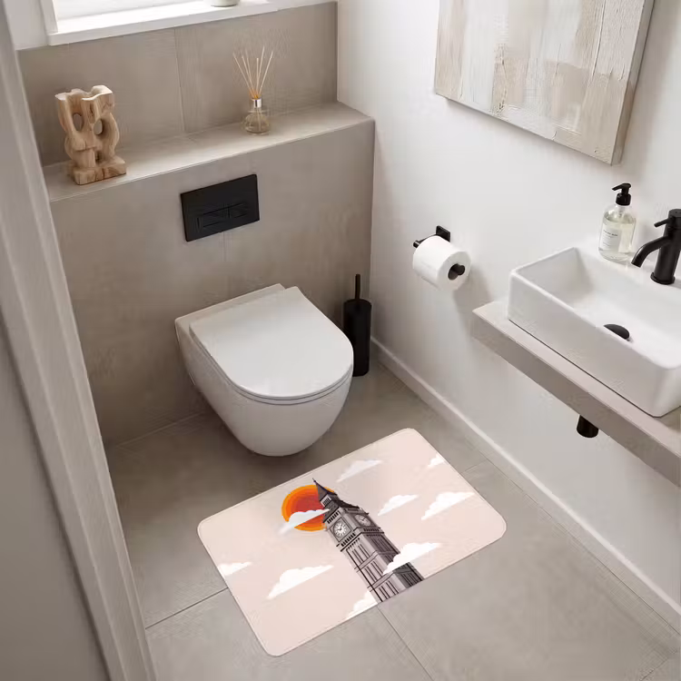 Wc Mat - Toren - Klok - Londen - Architectuur - Retro — 6