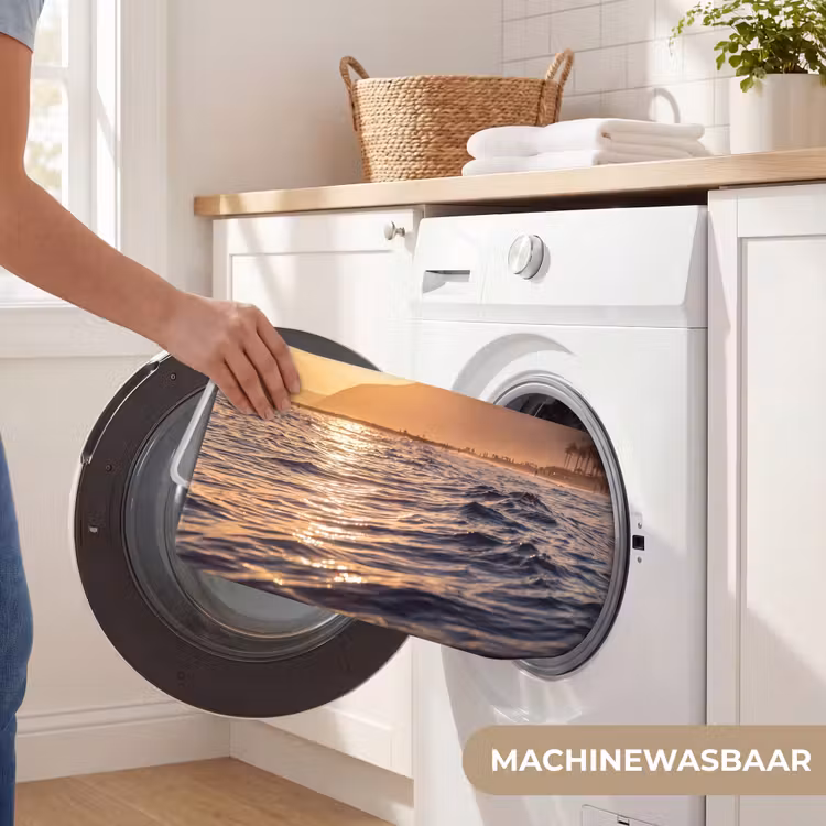 Wc Mat - Zee - Golven - Zonsondergang - Kust - Goud — 5
