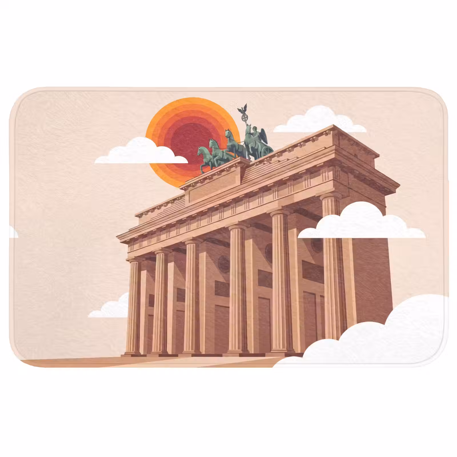 Wc Mat - Architectuur - Brandenburg - Berlijn - Zonsondergang - Historisch — 1