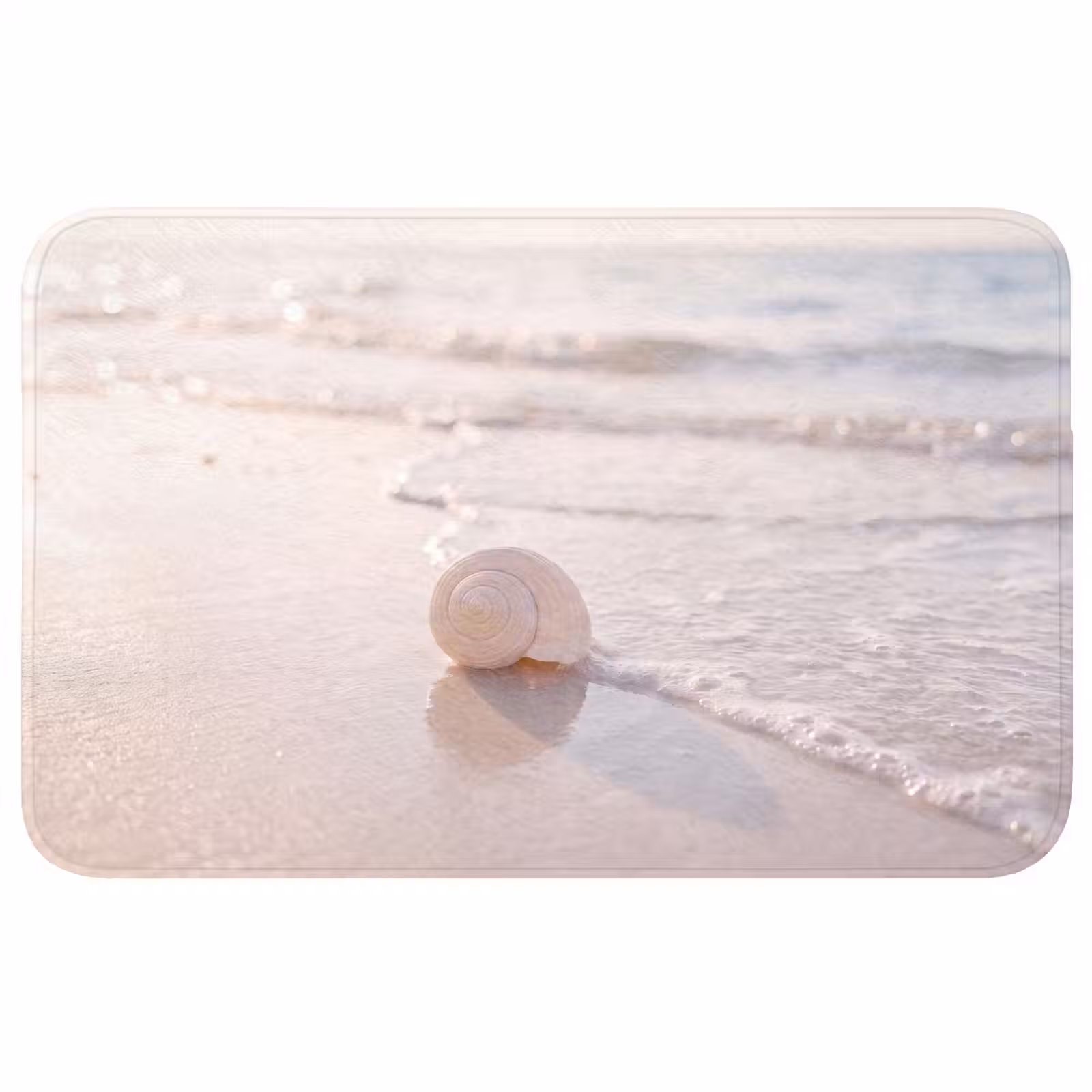 Wc Mat - Zeeschelp - Strand - Zee - Natuur - Beige — 1