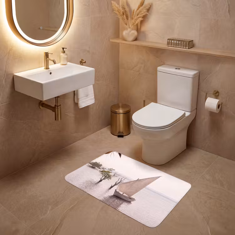Wc Mat - Boot - Zeil - Water - Tropisch - Natuur — 4