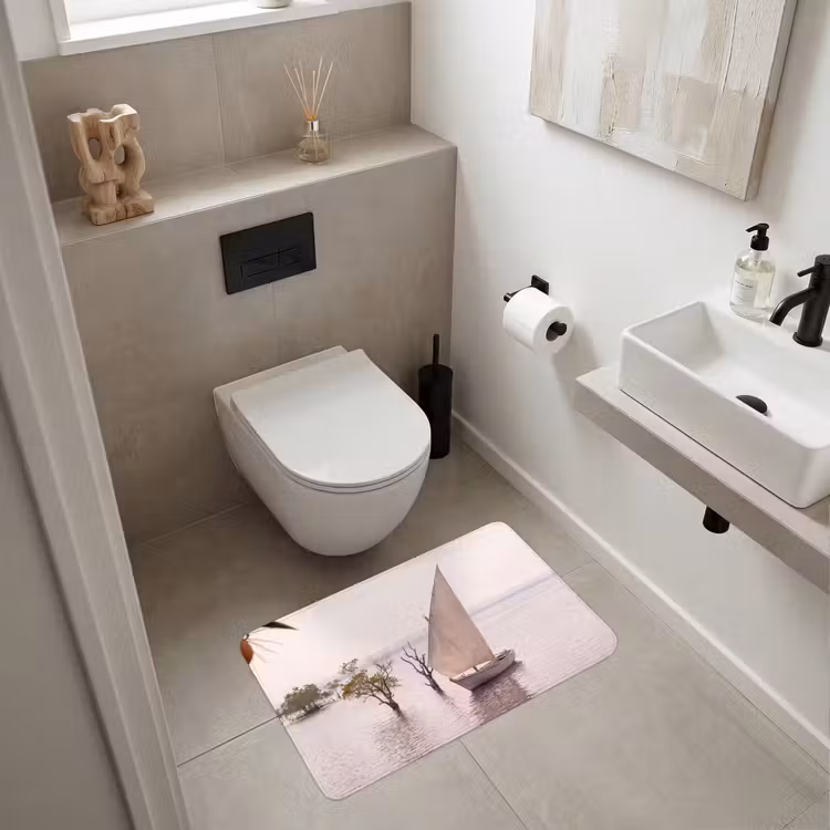 Wc Mat - Boot - Zeil - Water - Tropisch - Natuur — 6