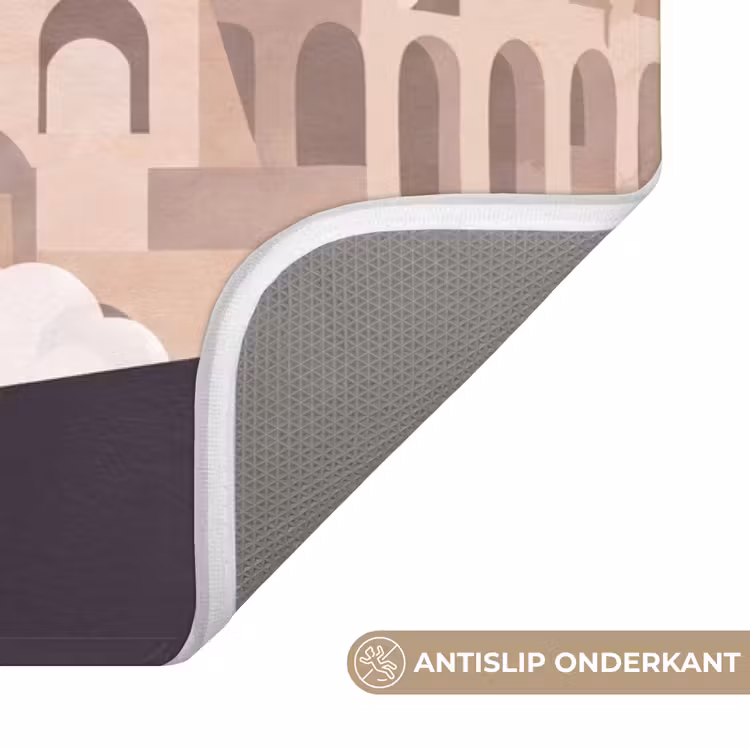 Wc Mat - Colosseum - Zonsopgang - Rome - Architectuur - Beige — 3