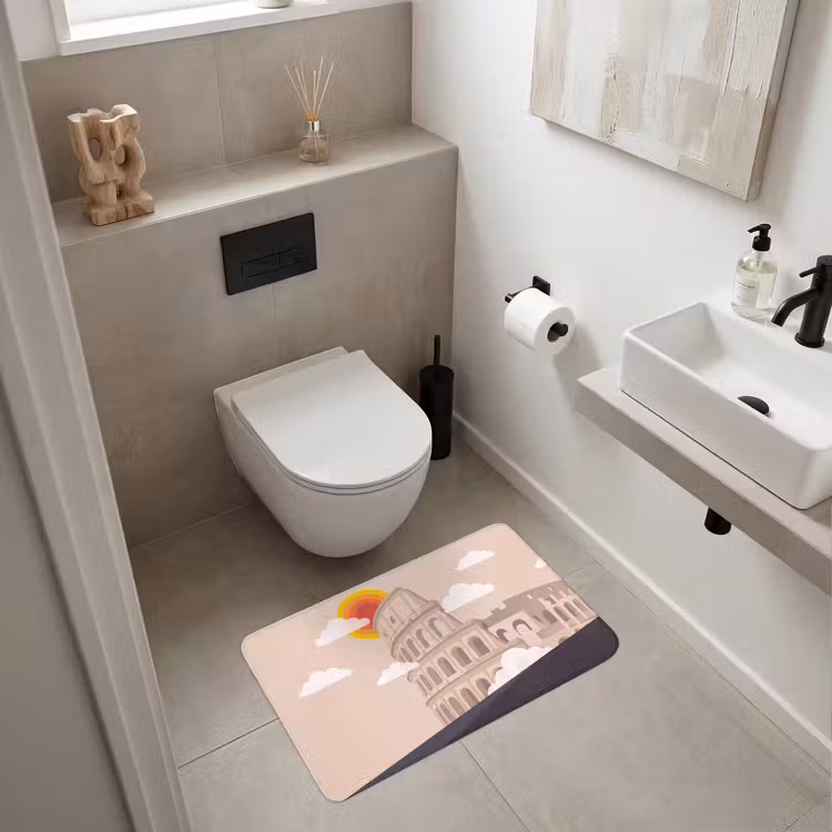 Wc Mat - Colosseum - Zonsopgang - Rome - Architectuur - Beige — 6