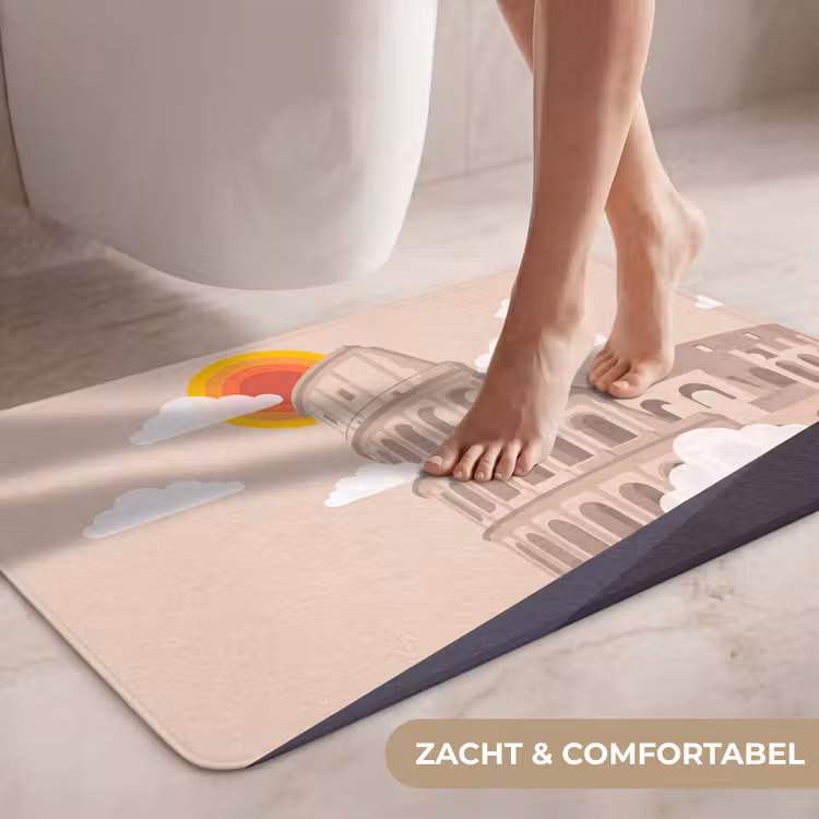Wc Mat - Colosseum - Zonsopgang - Rome - Architectuur - Beige — 7